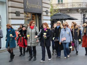 Members of Equal Opportunities in Mentoring Walk organized by European movement in Serbia, OSCE Mission to Serbia, Erste bank and Embassy of the United States, 5th of November 2016 in Belgrade